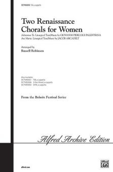 Two Renaissance Chorals For Women Standard