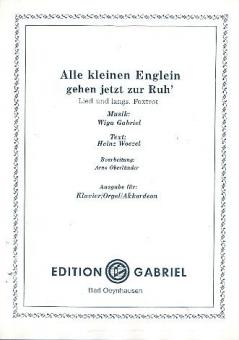 Alle kleinen Englein gehen jetzt zur Ruh' 