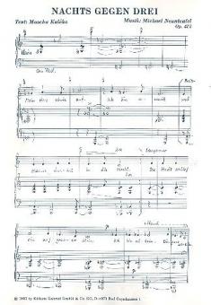 Nachts gegen Drei 