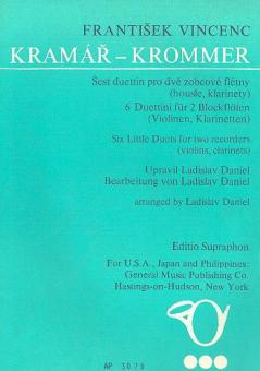 Sechs Duette für 2 Blockflöten 