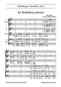 Zu Bethlehem geboren / Vom Himmel hoch, da komm ich her 