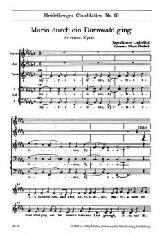 Maria durch ein Dornwald ging Standard