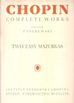 2 Easy Mazurkas op. 7 No. 1 + 2 
