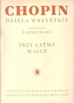 3 Easy Waltzes op. 64 No. 1 + 2, op. posth. 