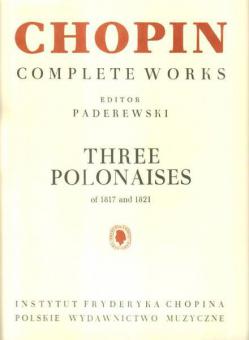 3 Polonaises of 1817 and 1821 