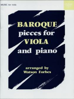 Baroque Pieces For Viola And Piano 