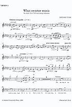 What Sweeter Music 
