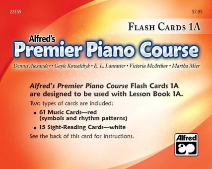 Premier Piano Course: Flash Cards, Level 1A 