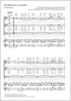 Die Blümelein, sie schlafen Standard