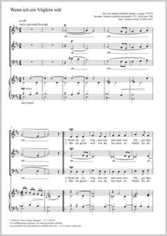 Wenn ich ein Vöglein wär Standard