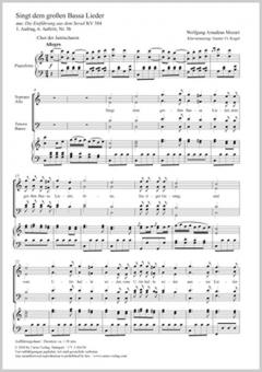 Singt dem großen Bassa Lieder Standard