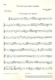 Canzoni per sonar a quattro Standard