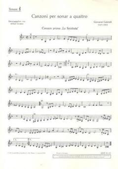 Canzoni per sonar a quattro Standard