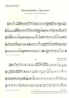 Venezianische Canzonen Standard