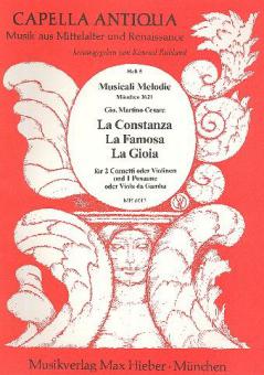 La Constanza; La Famosa; La Gioia 