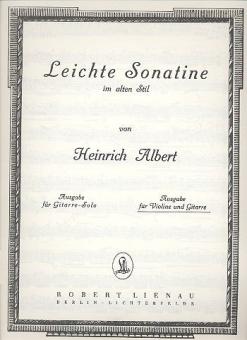Leichte Sonatine im alten Stil 