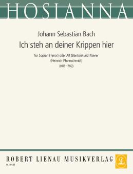 Ich steh an deiner Krippen hier Standard