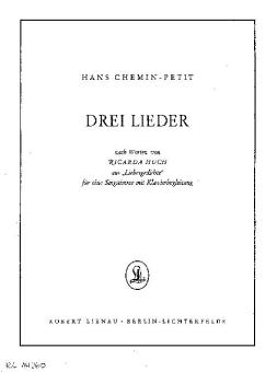 Drei Lieder 