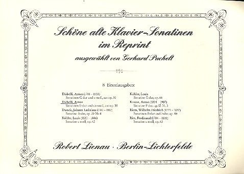 Sonatinen E-Dur und cis-Moll 