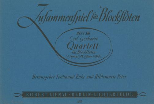 Quartett für Blockflöten 