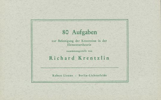 80 Aufgaben zur Befestigung der Kenntnisse in der Elementartheorie 