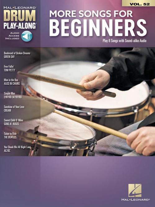Drum Play-Along Vol. 52: More Songs for Beginners 