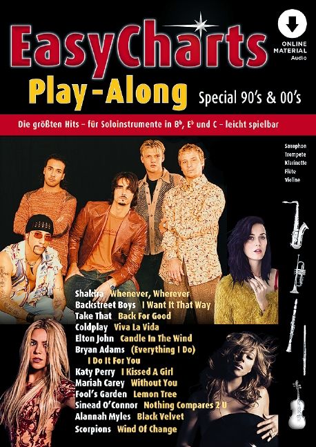Easy Charts Play-Along Sonderband 2: Special 90's & 00's 