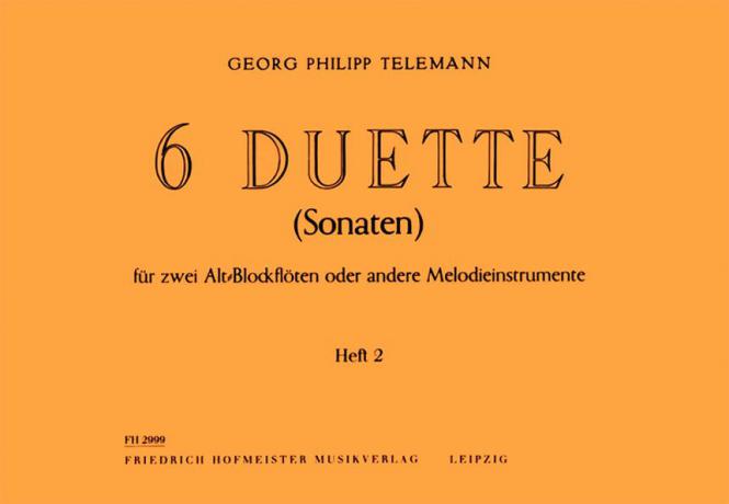 6 Duette (Sonaten) Band 2 