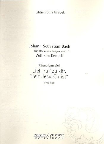 Choralvorspiel BWV 639 