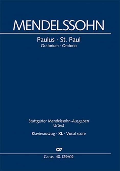 Paulus op. 36 - Klavierauszug, XL im Großdruck, deutsch/englisch 