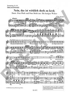 Nein, das ist wirklich doch zu keck (Lustige Weiber) von Otto Nicolai 