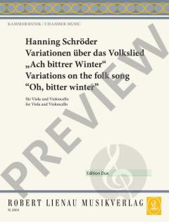 Variationen über das Volkslied „Ach, bittrer Winter“ von Hanning Schroeder 