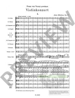 Violin-Konzert d-Moll op. 47 von Jean Sibelius für Violine und Orchester im Alle Noten Shop kaufen (Partitur)