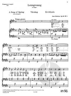 6 Lieder op. 50 von Jean Sibelius 