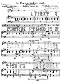 6 Lieder op. 50 von Jean Sibelius 