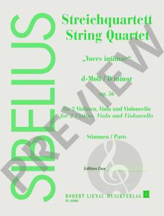 Streichquartett d-Moll op. 56 von Jean Sibelius im Alle Noten Shop kaufen (Stimmensatz)
