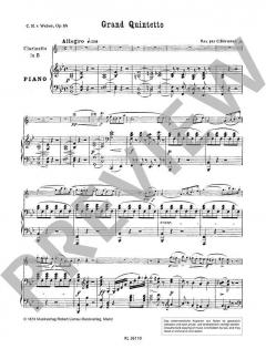 Grand Quintetto op. 34 von Carl Maria von Weber 
