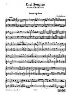 Sonaten 1-3 aus op. 1 (Nicolas Lavaux) 