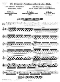 100 Technische Paraphrasen über Kreutzer-Etüden Band I Heft 1a von Maxim Jacobsen 