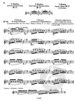 100 Technische Paraphrasen über Kreutzer-Etüden Band I Heft 2 von Maxim Jacobsen 