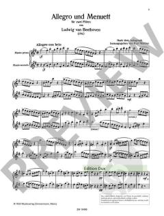 Allegro und Menuett von Ludwig van Beethoven 