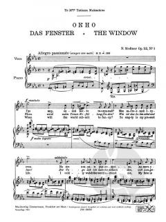 7 Lieder op. 52 Heft 1 von Nikolai Medtner 