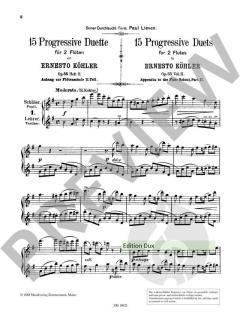 Vierzig progressive Duette op. 55 Heft 2 von Ernesto Köhler 