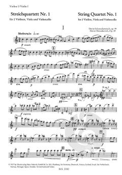 String Quartet No. 1 Op. 49 von Dmitri Schostakowitsch 