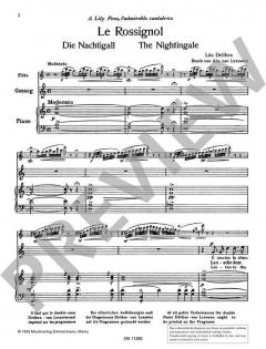 Le Rossignol (Die Nachtigall) (Leo Delibes) 