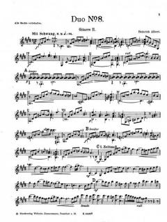 Duett Nr. 8 E-Dur von Heinrich Albert 