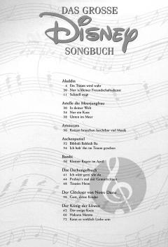 Das große Disney Songbuch von Walt Disney 