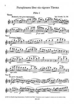 Paraphrasen über ein eigenes Thema op. 184 von Emil Kronke 