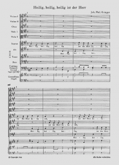 Heilig ist der Herr (Johann Philipp Krieger) 