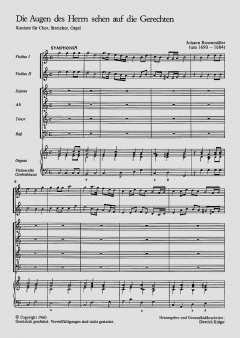 Die Augen des Herrn sehen auf (Johann Rosenmüller) 